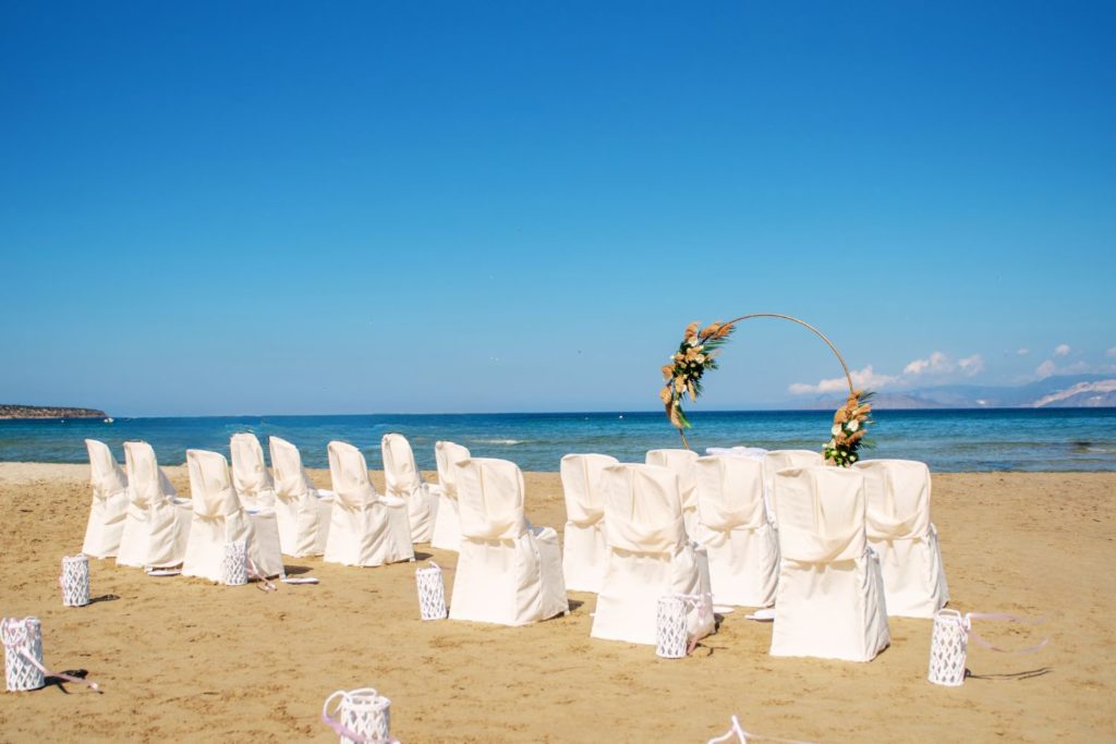 Beach wedding in Crete Agios Nikolaos area