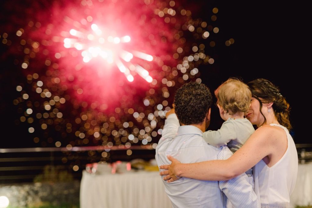 Fireworks at Wedding in Elounda