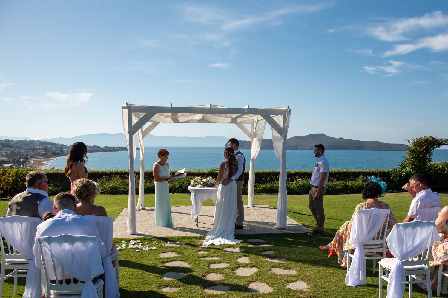 Contact us to book a beautiful wedding in Chania